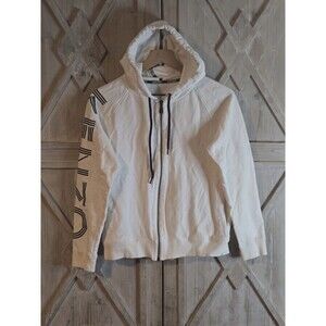 Kenzo Paris black and white logo  zip up hoodie sz s femme